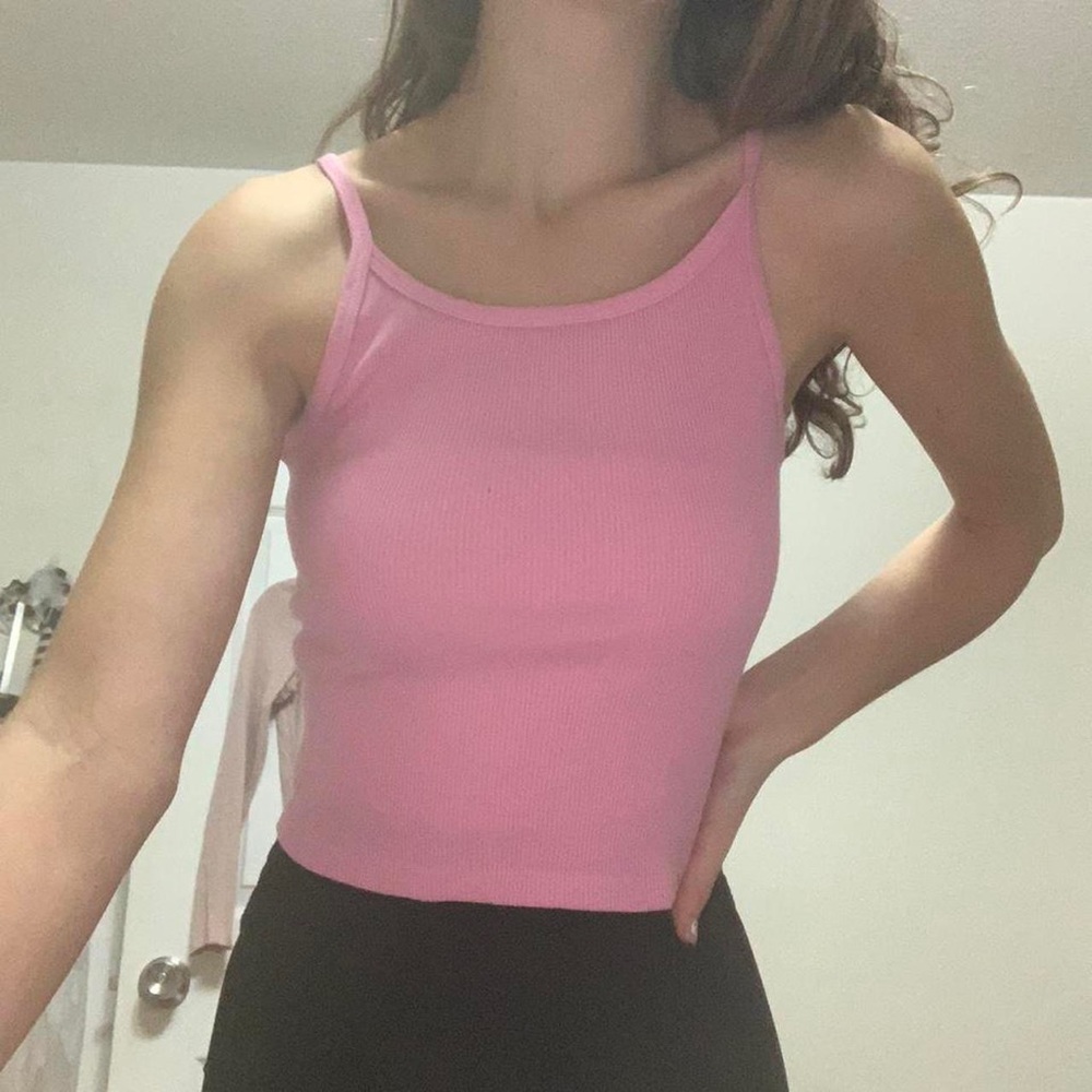 John Galt/Brandy Melville Bright Pink Tank Top